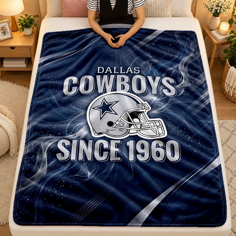 Flannel BlanketDallas Cowboys Warm Soft Throw Blanket for Indoor Sofa Bed Living Room Use