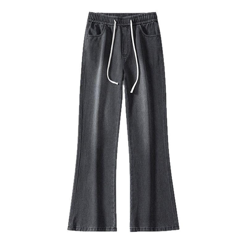 Spring New Micro-pull Jeans Men's High Street Retro Flared Versatile Trousers