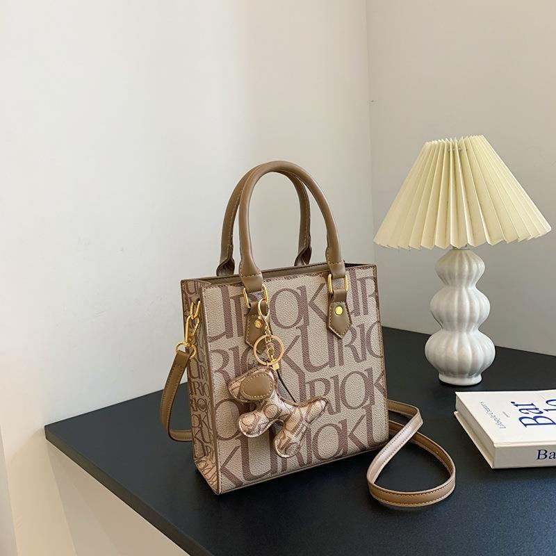 Large Capacity Women s 2024 New Fashion Shoulder Bag Urban Simple Style Pu Letter Handbag