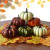 Set of 5 Artificial Pumpkin Miniature Sculpture High Simulation Design Outdoor Indoor Party Decoration Craft Ornaments