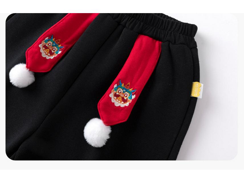 Dudu Family Winter New Year Set: Children's Two-Piece Outfit for Boys and Girls