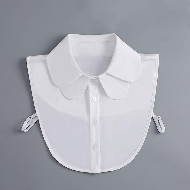 Linbaiway New Lapel Fake Collar Vintage Detachable Shirt Collar for Women Blouse Sweater False Collar Lapel Top Neckwear Ties