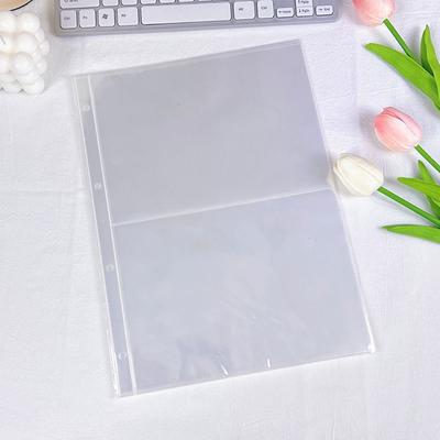 Mehrere Taschen A4 Kpop Fotokarten Ordner PP DIY Karten Stempel Stanzform Schmuck Aufbewahrung 4 Loch 4 Ring Transparent