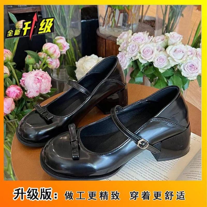 

Gentle small silver shoes single shoes high-end light mouth with skirt silver Mary Jane shoes small leather shoes 40