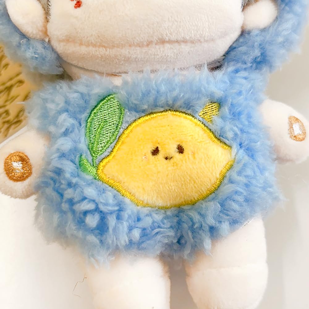 Fluffy Fruit Kigurumi Plush Kigurumi Otaku Doll Kpopdoll Costume (10cm) - Blue, Clothes, Accessories, Activities, Mascot, [Used]