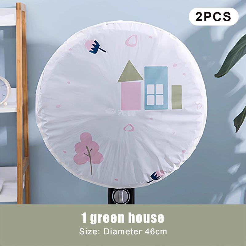 1/2 Stück Elektrischer Ventilator Staubschutz Haushalts-Staubdicht und Wasserdicht Dreidimensionaler Standventilator Dreidimensionale Lagerung