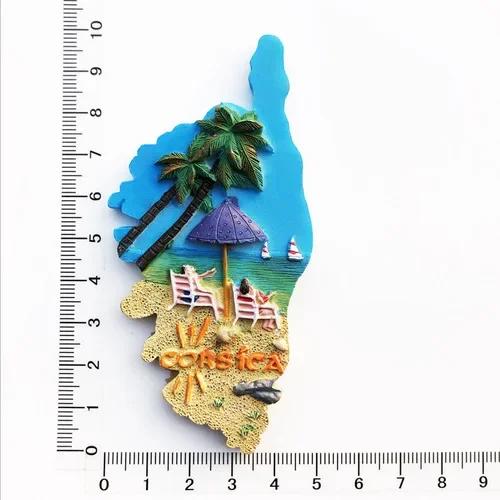 France Tourist Souvenir Fridge Magnets Corsica Cannes Nice Alsace Menton French Magnetic Stickers Decoration Travel Gifts