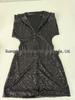 2026 Elegant European & American Sequin Sleeveless Shoulder Pad Slim-fit Hip-Hugging Dress