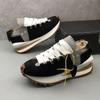 Chunky Sneakers Men Soft Sole Running Trainers Microfiber Leather Breathable Height Increased Platform Board Shoes