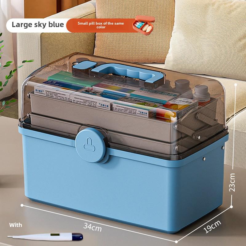 

Набір багатошарових контейнерів для зберігання сімейних ліків великої місткості