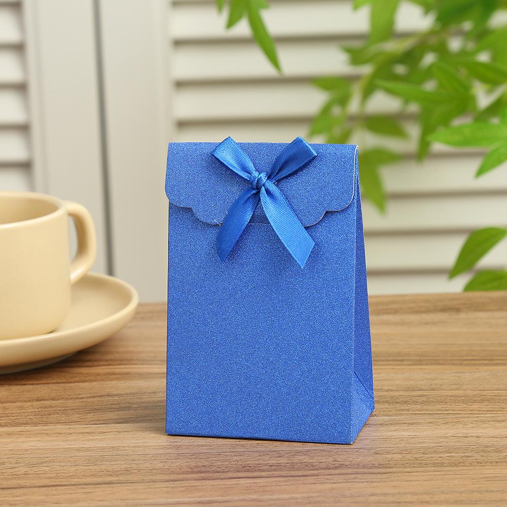 12pcs Glitter Paper Gift Bags With Bow Small Candy Treat Bags For Wedding Bridal Shower Birthdays Party Favors Gift Wrapping Set
