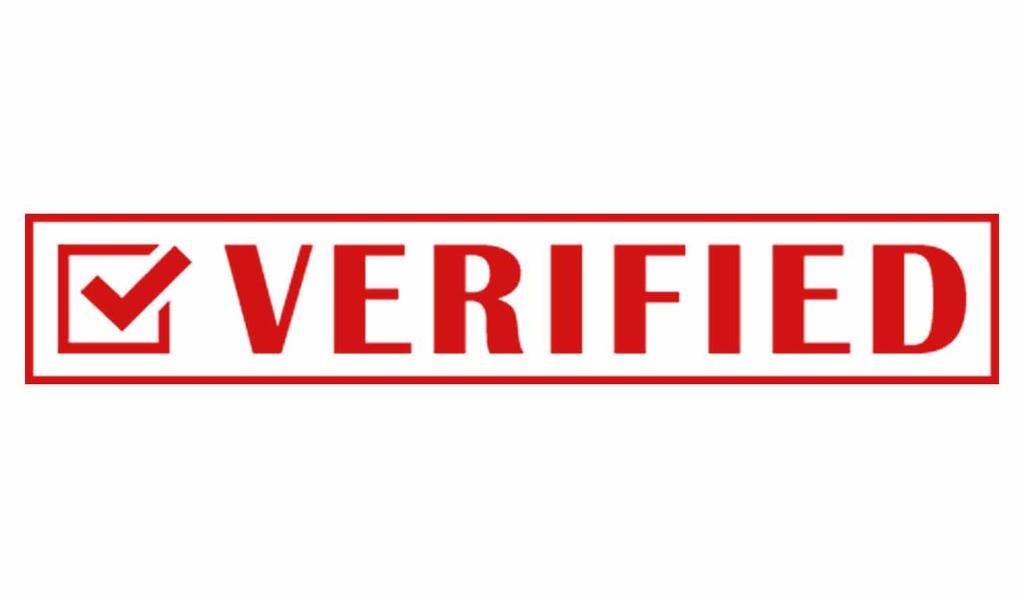 Printtoo Verified Self Inking Rubber Stamp Pre-Inked Office Stamp- Home Office Business Stationery, Black- 42 x 9