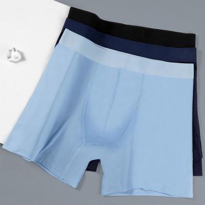 Herren Eis-Seide Anti-Reibungs Boxer Briefs - Übergröße, Atmungsaktive Sportunterwäsche