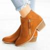 Women's Ankle Boots Autumn Square Heel Boots Platform Sexy Women's Khaki High Heels Shoes 2025 New Winter Boots