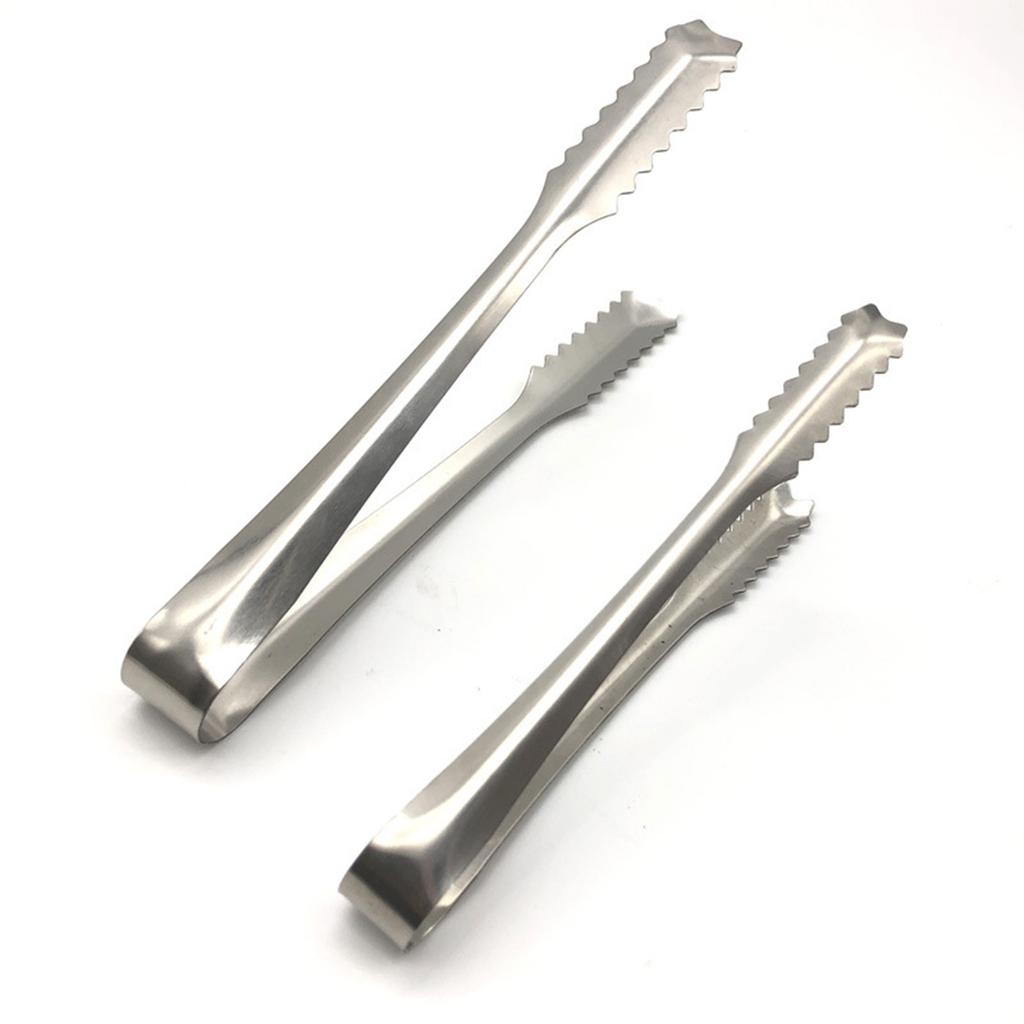 6 Inch Stainless Steel Ice Tongs Multi-used Food Clips Fornice Cube Sugar Biscuits Bread Kitchen Home Accessories