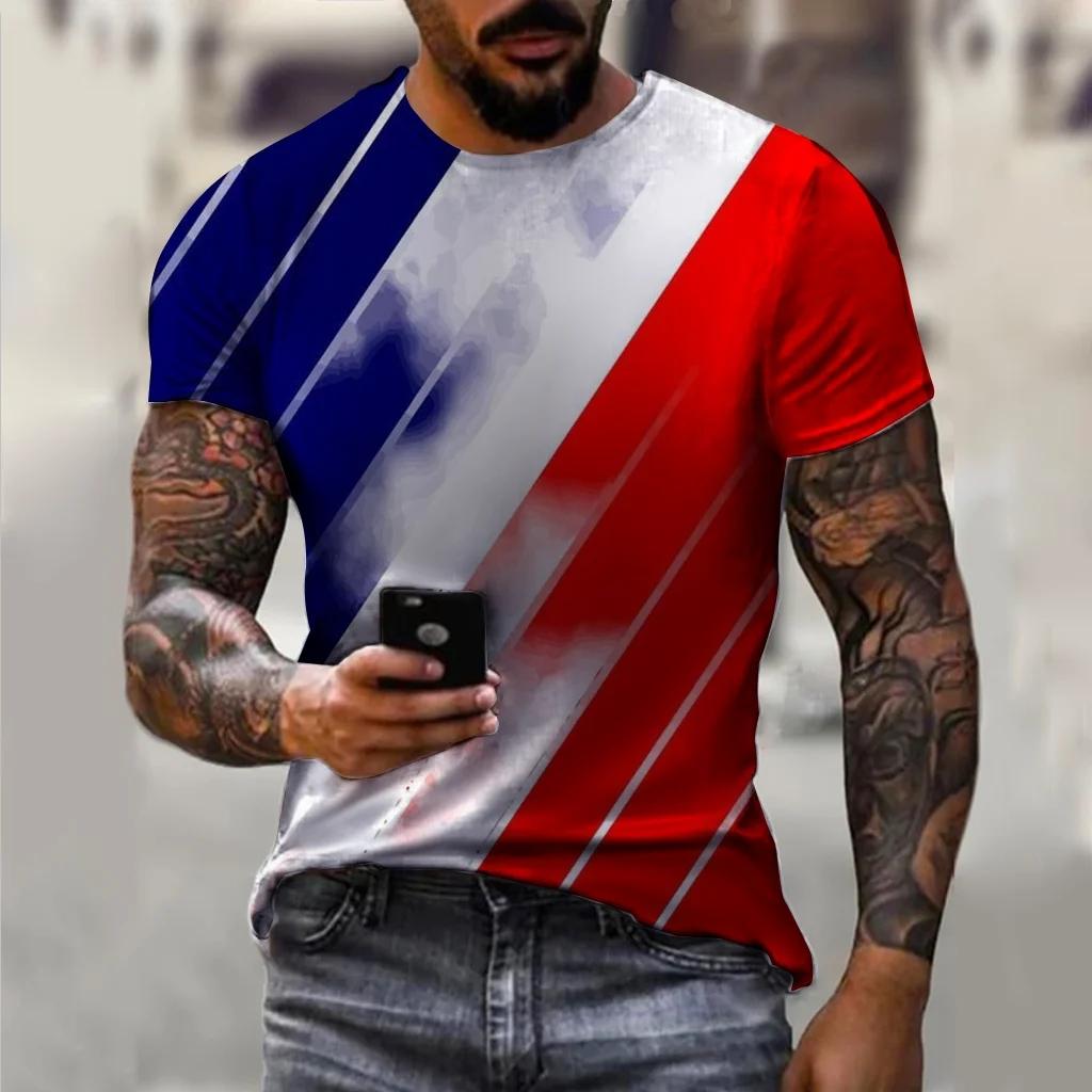 Summer Fashion New Men's Printed T-shirt O-Neck Pullover Large Short Sleeve Street Fashion Harajuku Luxury Top