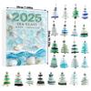 2D Sea Glass Christmas Tree Advent Calendar Christmas Advent Calendar Acrylic Advent Calendars Pendant Home Decorations 2025