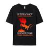 Cool Dragon Flame-Spewing Flying Mythical Creature Design Cotton Men Tops Shirt Camisa T-Shirt Luxury Designer T-Shirts Classic