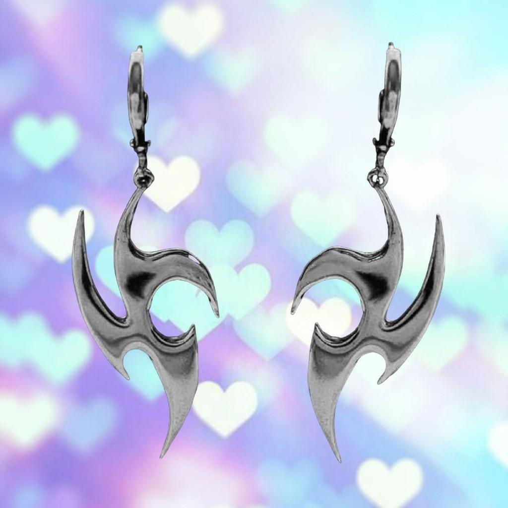 Gothic Style Unique Stainless Steel Flower Earrings For Women Fall