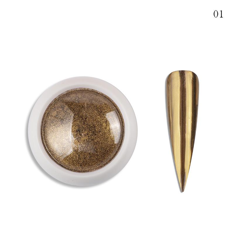 Nail Mirror Chrome Shimmer Glitter Holographic Colorful Dust Metallic Effect Pigment Powder For UV Gel Polish Nail Art Decoration