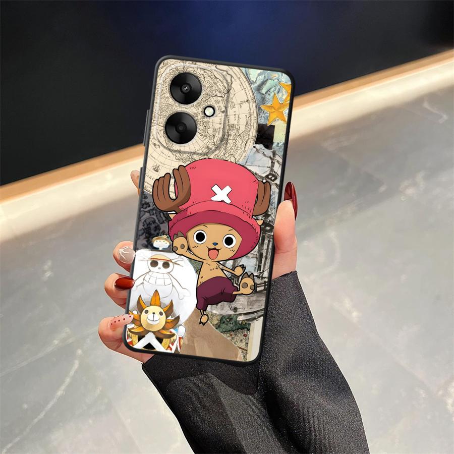 Black Soft Phone Cover Case for Xiaomi Redmi K40 K80 Pro 12C A3 A1 A2 Plus 14C 13C A4 9 A5 10 One Piece Big Mom Chopper