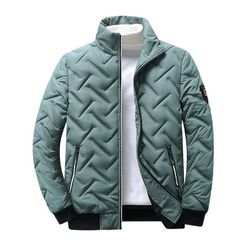 Men's Jacket Autumn and Winter New Men's Cotton-padded Clothes Trendy Short Stand-up Collar Light Men's Cotton-padded Clothes