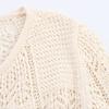 Kaslead New Women Clothes Western Style Fashion Simple Jacquard Mesh Knitted Outerwear 6771061