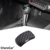 Carbon Fiber Inner Gear Shift Knob Trim Cover For Ford Mustang 2024 25 Interior