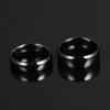 JeeMango Trendy Stainless Steel Couple Ring Classical Black Gun Plated Men Women Jewelry Minimalist Finger Rings OGJ479H