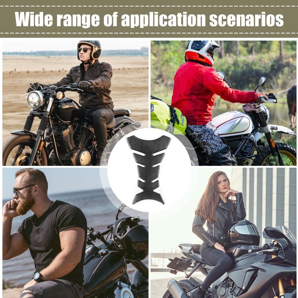 Gevrkjenp Motorcycle Tank Protector, Motorcycle Tank Pad,Motorcycle Tank Sticker Waterproof Motorcycle Pad Fishbone |