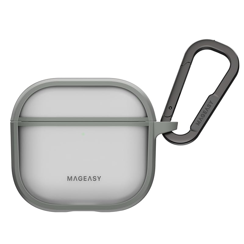 

[MagEasy] AirPods 4 correspondence case frost clear Shockproof Fall prevention carabiner With cover simple wireless charging MagSafe [ AirPods4 air