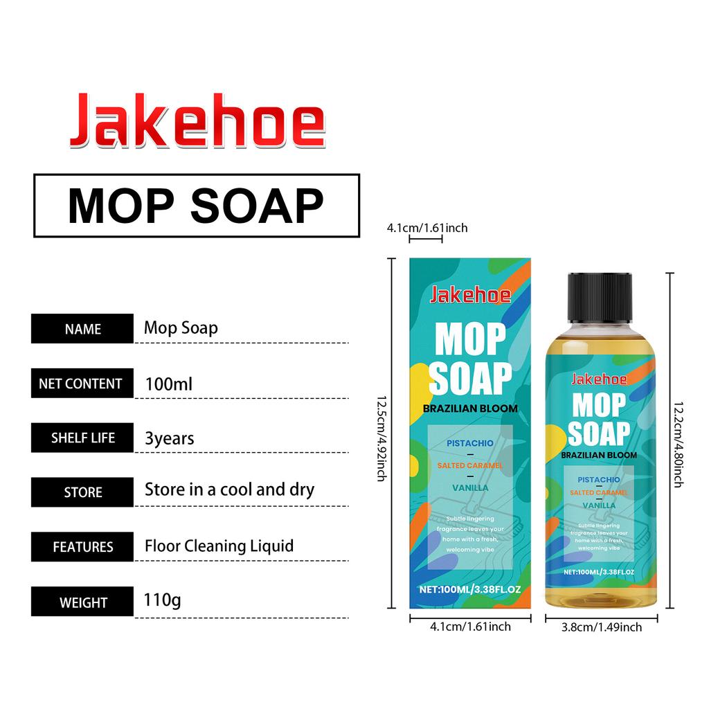 Floor Cleaner Liquid Fragrance Mop Soap Concentrated Wood Tile Laminate Polishing Wax Stain Remover Fresh Scent Household 100ml