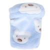 Mini Pet Winter Sleeping Bed Cage Removeable Hamster GuineaPigs Warm House Cave(Blue S)