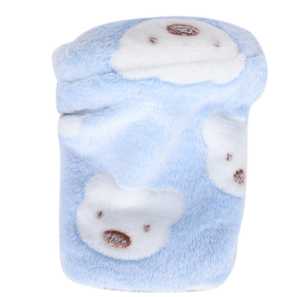 Mini Pet Winter Sleeping Bed Cage Removeable Hamster GuineaPigs Warm House Cave(Blue S)