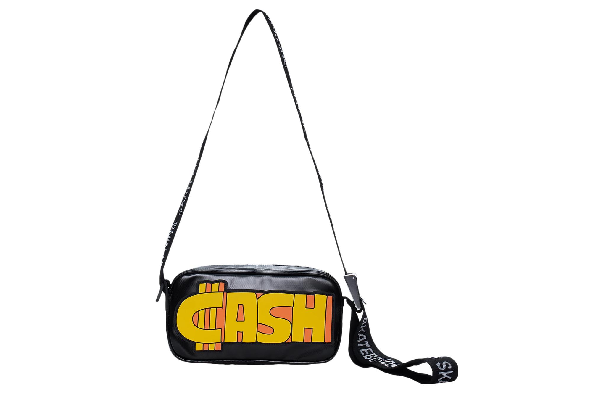 Li Ning Coated Fabric Crossbody Bags Regular Unisex Black ABDT047-1