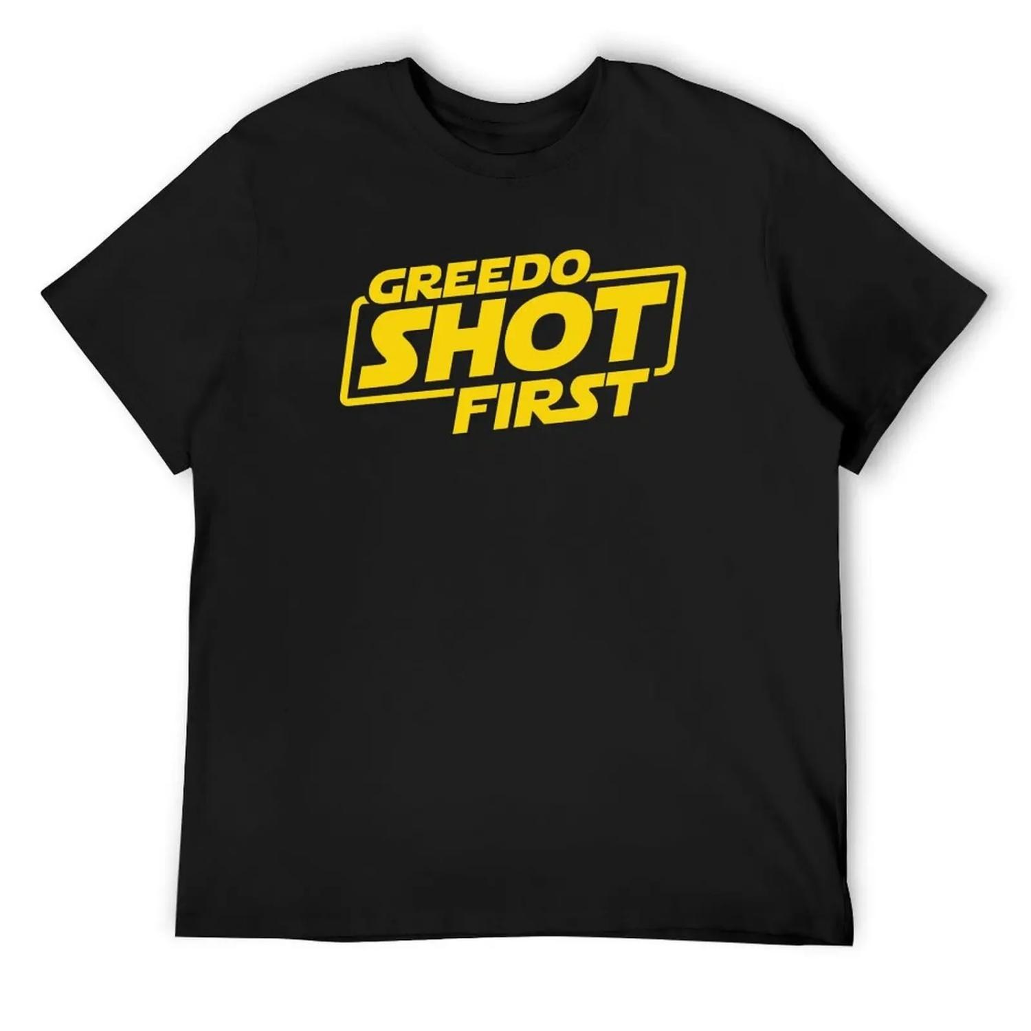 Greedo Shot First, Han Shot First, Geek Shirt, Han Shot first Fan Gift, Popular Culture gift T-Shirt S