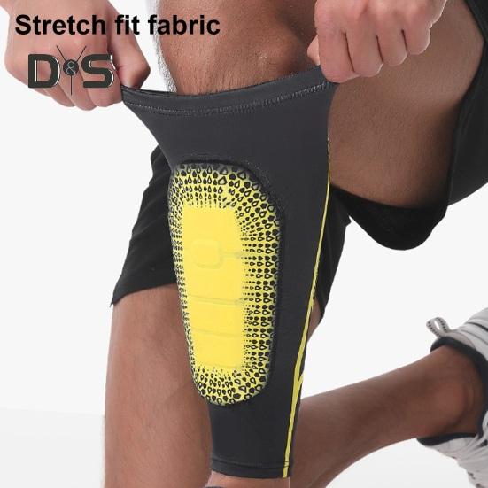 Soccer Shin Guards for Adults Anti-Collision Shin Pads Compression Leg Protection Sleeve Athletic Gear for Football Sports Fitness