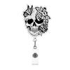 Halloween Chest Skeleton Coffee  Retractable Badge Reel For Nurse Doctor Card Holder Accessories Supplies Name Card Clips Gift