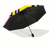 1pc Graffiti Art Auto Open/close, All-Season Portable Folding Umbrella for Women & Men, Travel, Everyday, Formal Events - Compact Luxury Parasol, Outd