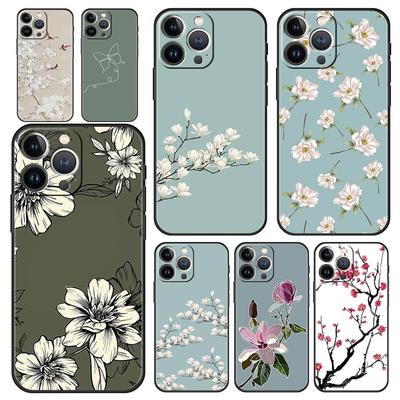 Flower Phone Case For iPhone Samsung Galaxy Redmi Xiaomi Oppo OnePlus Note S A 7 8 9 10 11 12 13 14 20 21 22 23 53 54 Pro Max Plus Ultra TPU Soft
