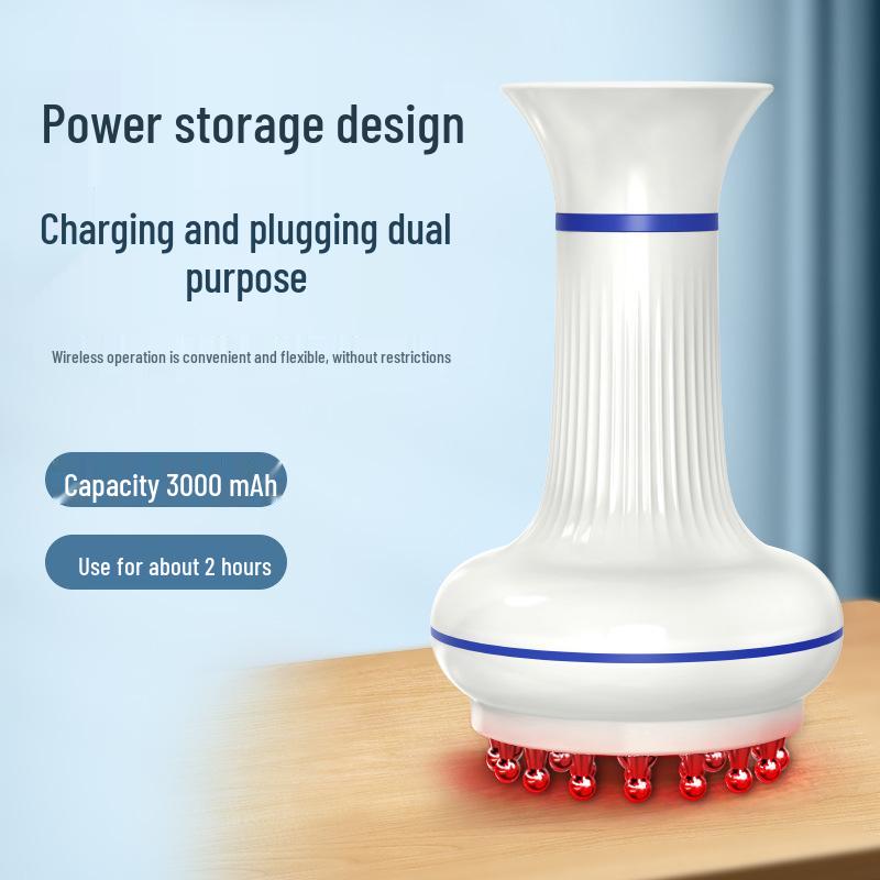 

Electric Meridian Brush: Whole Body Massager for Abdomen, Back, Shoulder, Neck - Fat Burning & Relaxation Tool білий