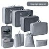 Travel Storage Bag Set - 7-Piece Multi-functional Compartment Bags for Clothes & Cosmetics