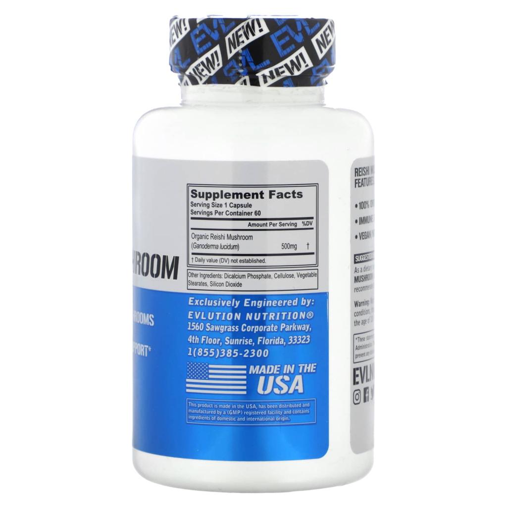 Reishi Mushroom, 500Mg, 60 Veggie Capsules