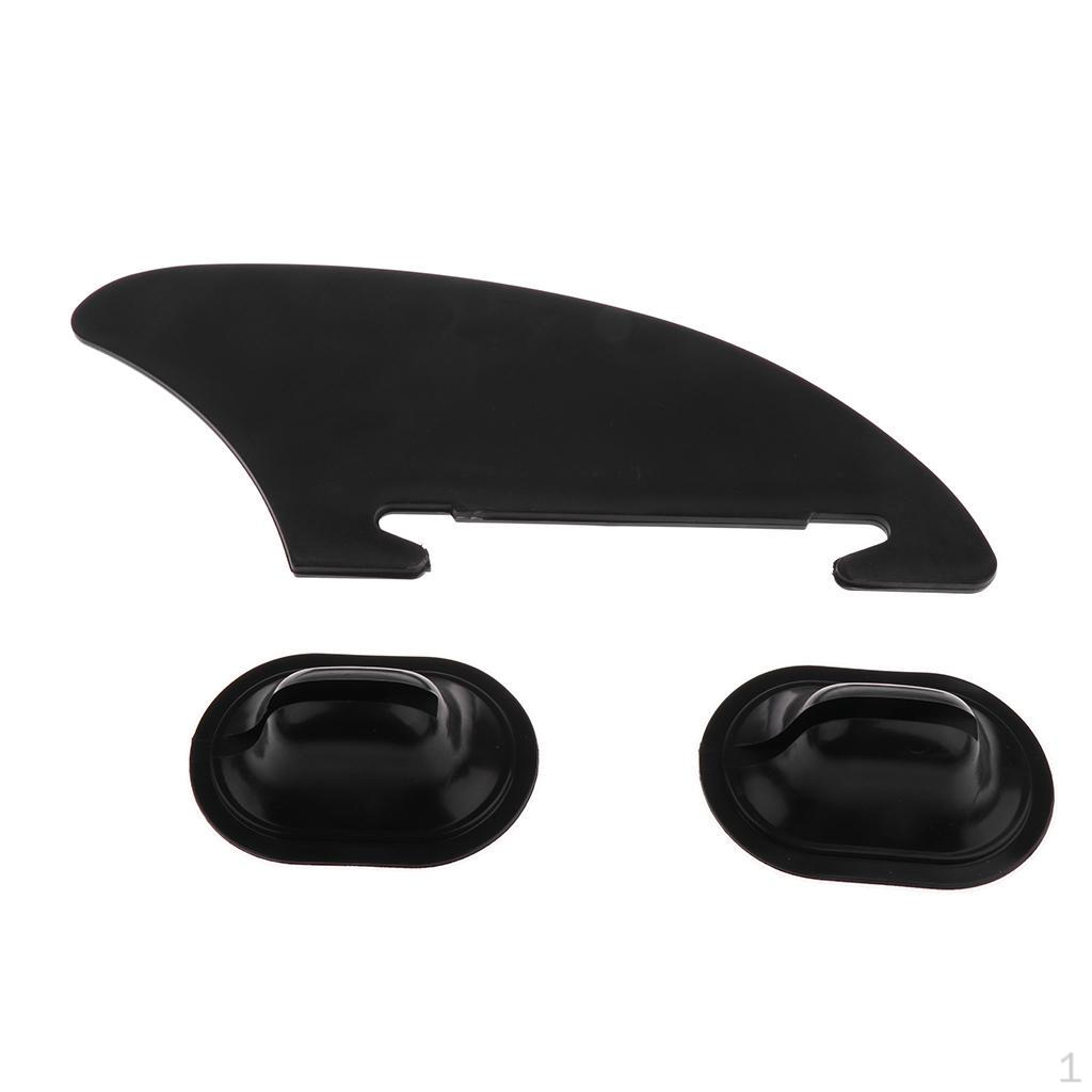 Black PVC Kayak Skeg Fin Mounting Points for Inflatable Boat