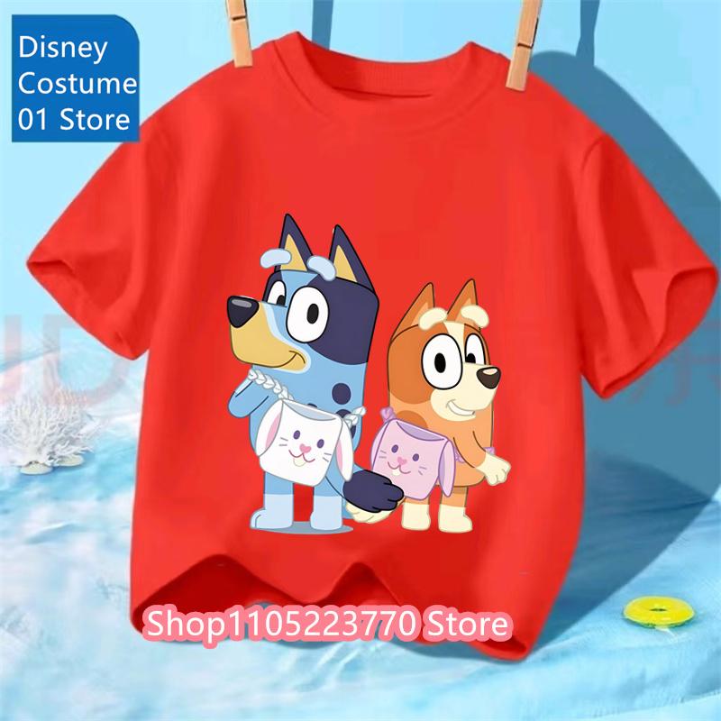 Cartoon Kids T-Shirt Short Sleeve Print Comfortable for Boys and Girls Daily Use