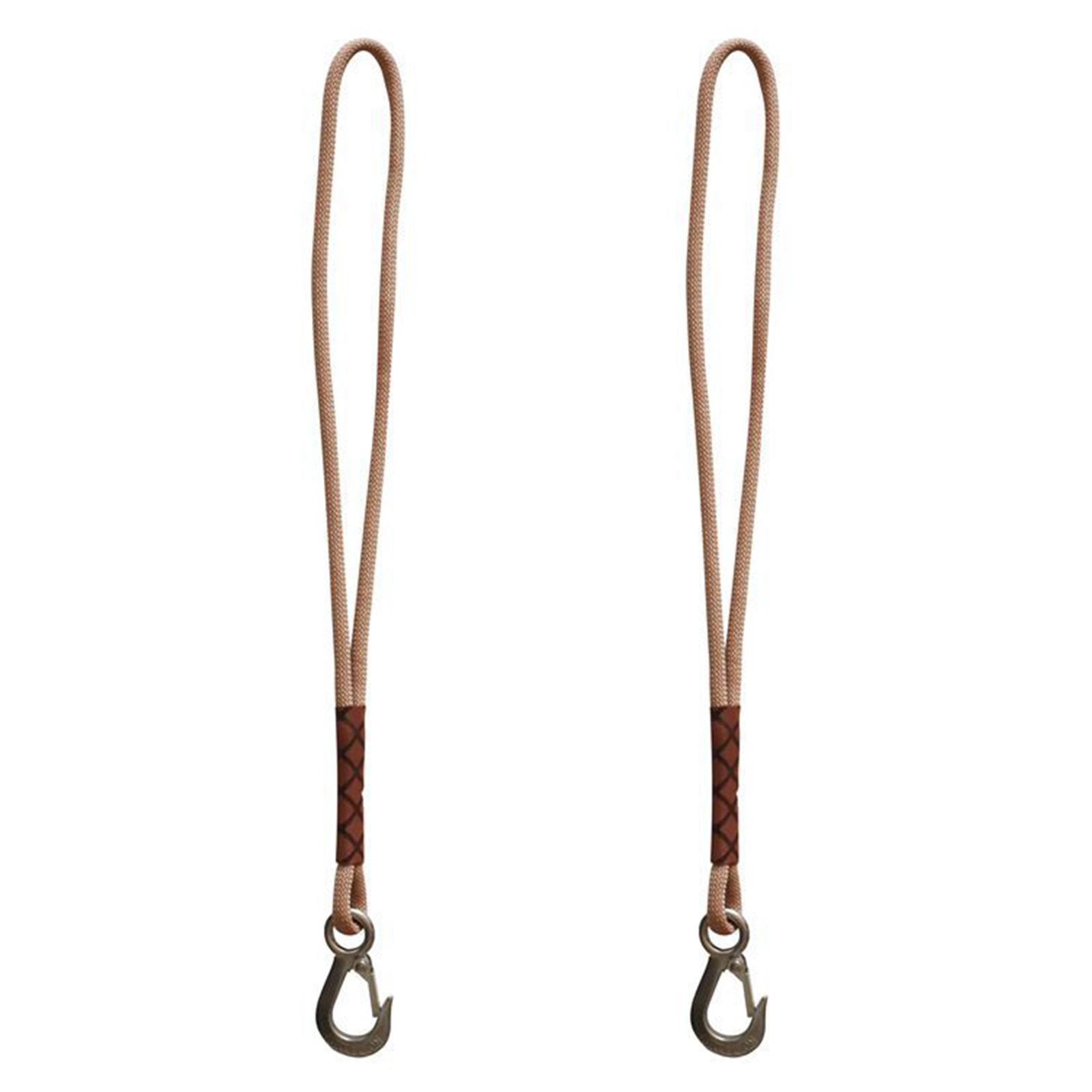 Suspension Rope with Heavy Duty Stainless Steel Hook Swing Suspension Strap for Outdoor Swings Camping
