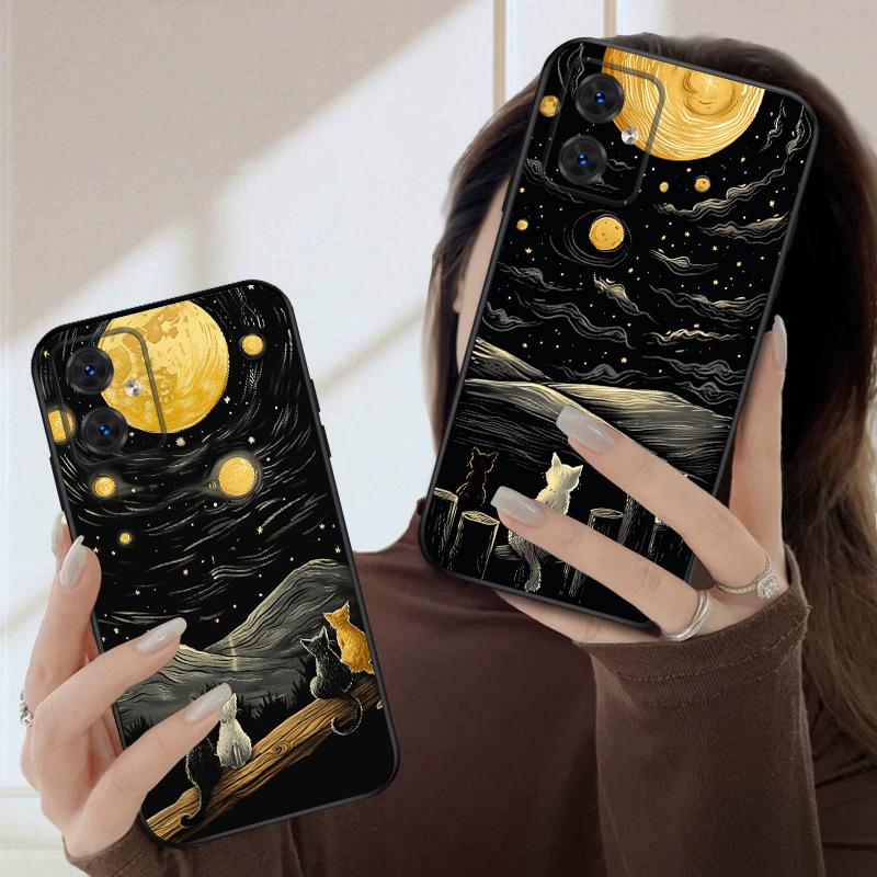 Background Cat For Motorola Moto G 04 G05 G14 15 24 34 35 54 55 75 84 85 Edge 40 50 Fusion 60 Fusion silicone soft phone case