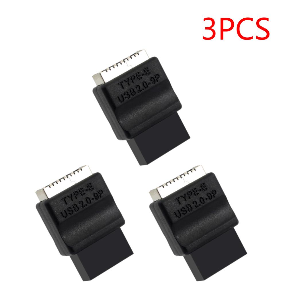 Motherboard USB 2.0 9-Pin To Type-E Front Panel Header Extension Adapter Male To Female Adapter for Desktop PC