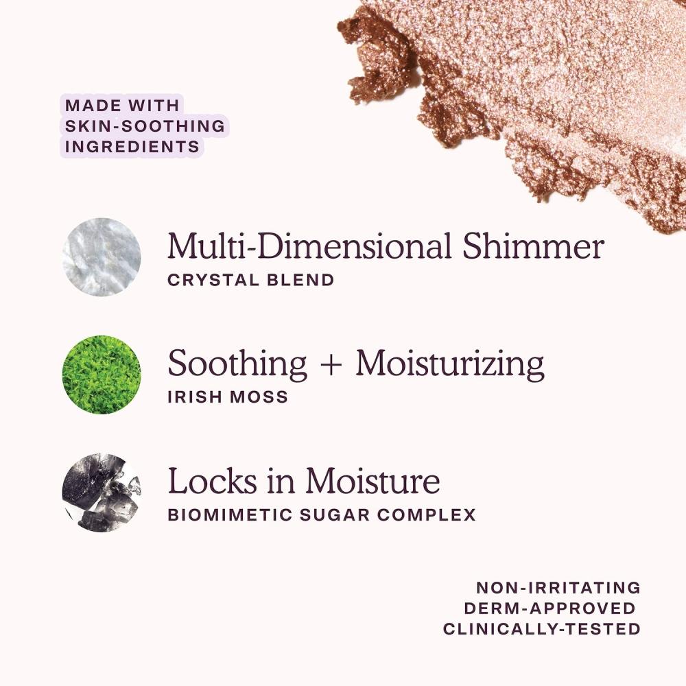 Tower 28 Beauty GoGo CoolinG Shimmer 8h Eyeshadow Stick 0.09 Oz 2.8 G Troubadour Golden Amber