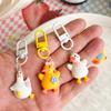 Graduation Gift: Cute Cartoon Goose Keychain Pendant for Backpack Decoration